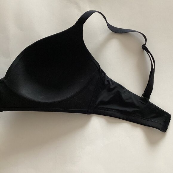 La Vie en Rose Women's Black T-Shirt Bra Adjustable Bra Straps 34D - Picture 5 of 10